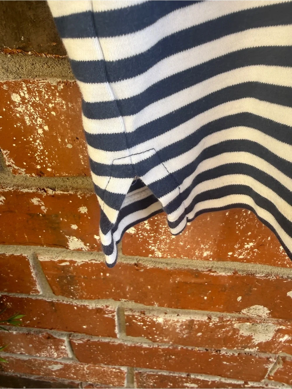 Ralph Lauren Navy & White Striped Polo Shirt